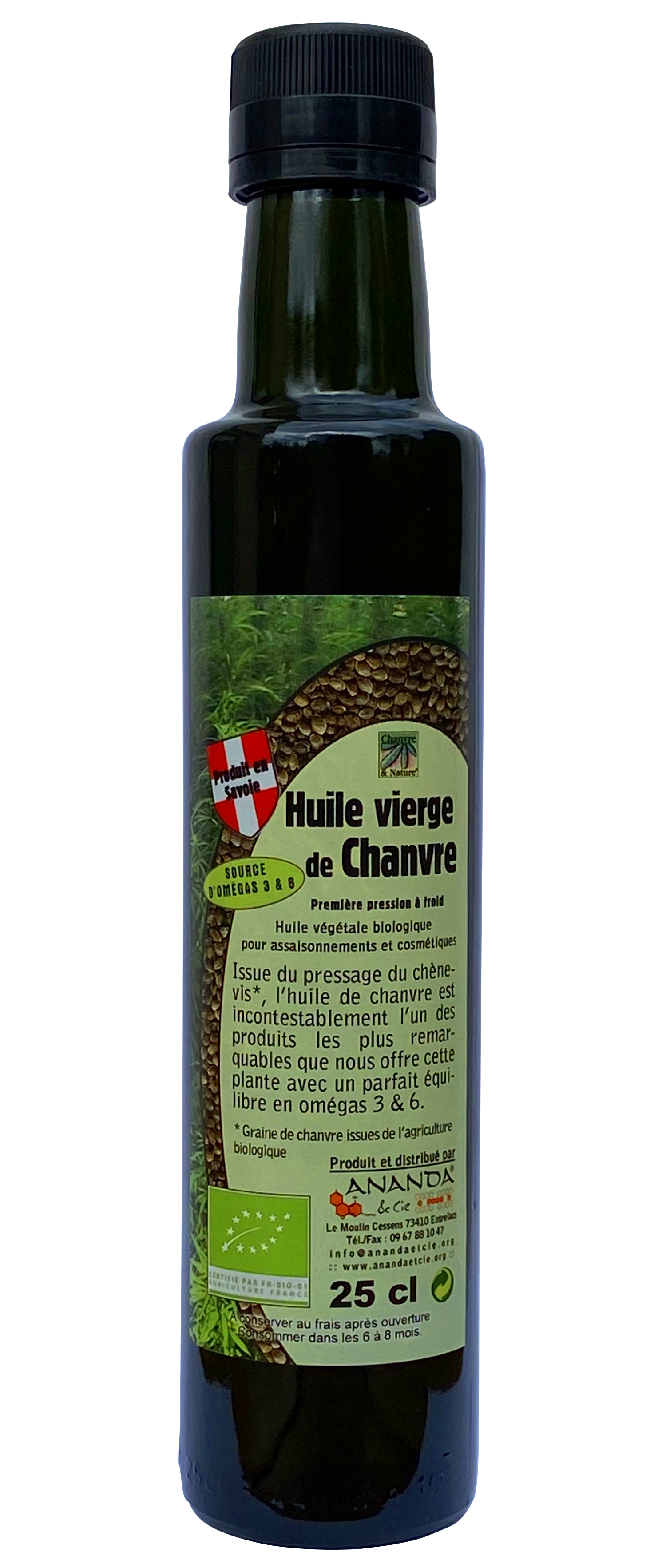 Huile de Chanvre BIO 25cl